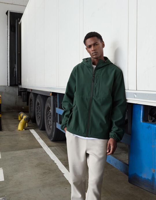 Comprar Online Parka com Capuz, Homem, Verde 