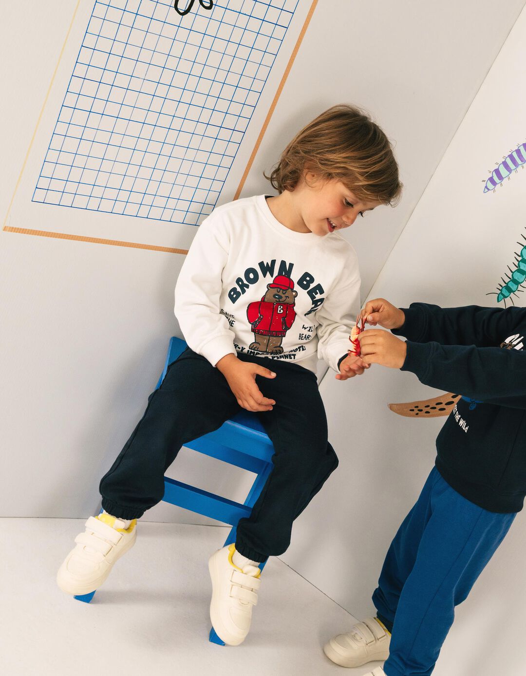 Conjunto De Jogging, Menino, Branco