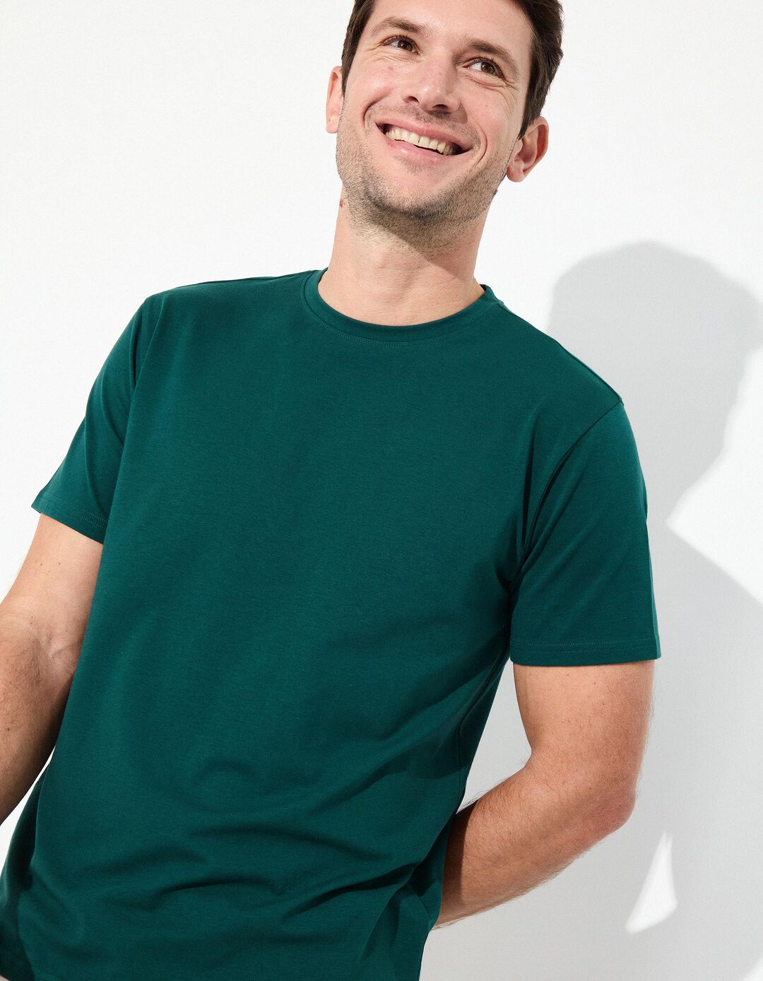 T-shirt Coolmax® Lisa, Homem, Verde Escuro 