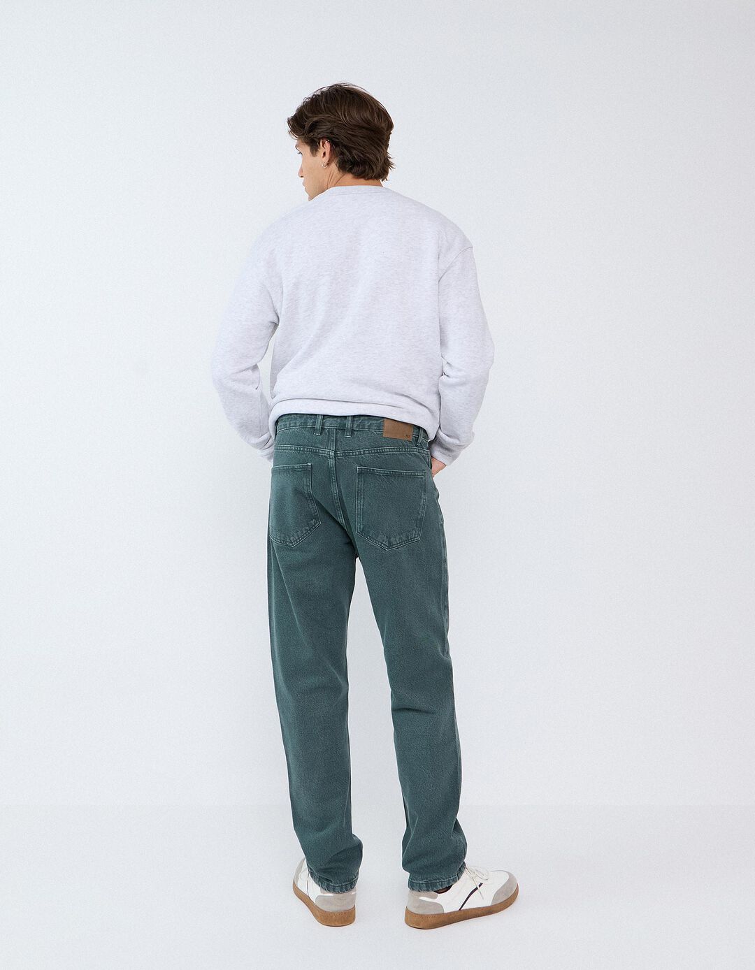 Cal&ccedil;as de Ganga Relaxed Fit, Homem, Verde Escuro