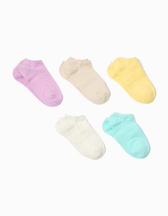 Comprar Online Pack 5 Pares de Meias, Menina, Multicor