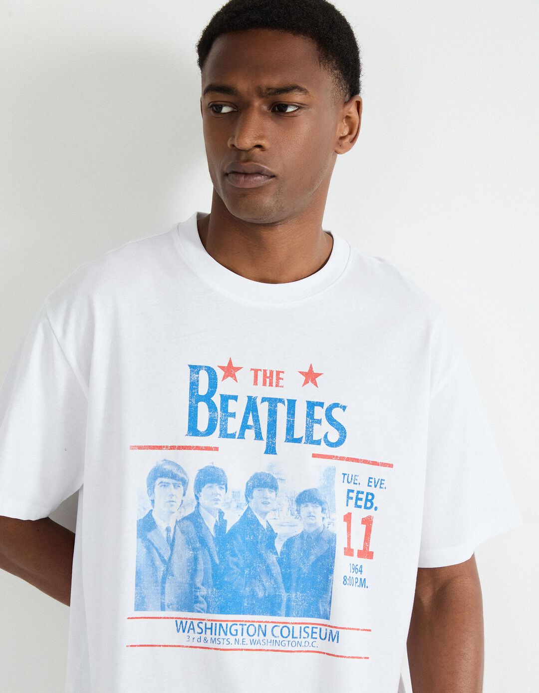 T-shirt 'The Beatles', Homem, Branco