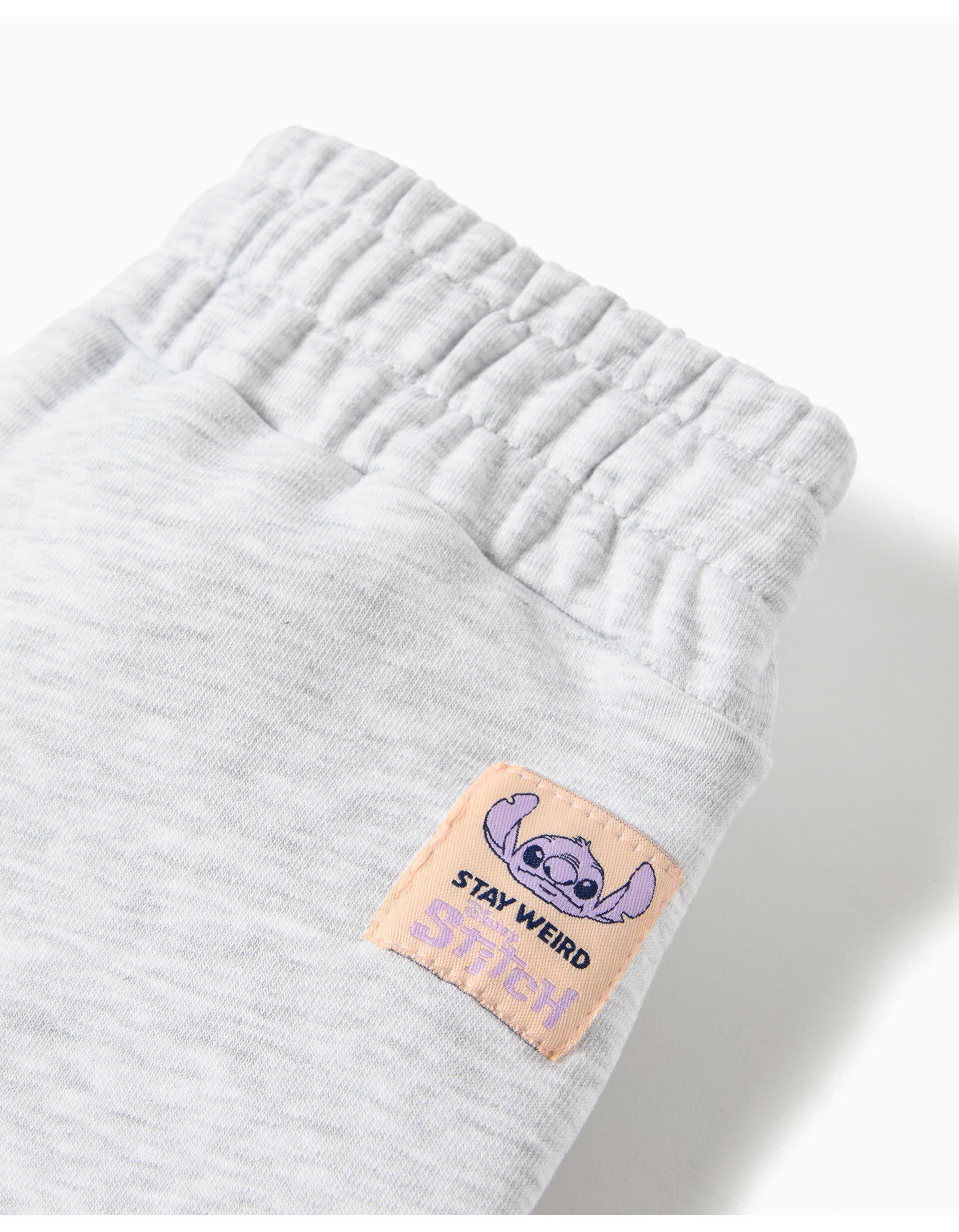 Comprar Online Cal&ccedil;as de Jogging 'Stitch' &copy;Disney, Menina, Cinzento Claro