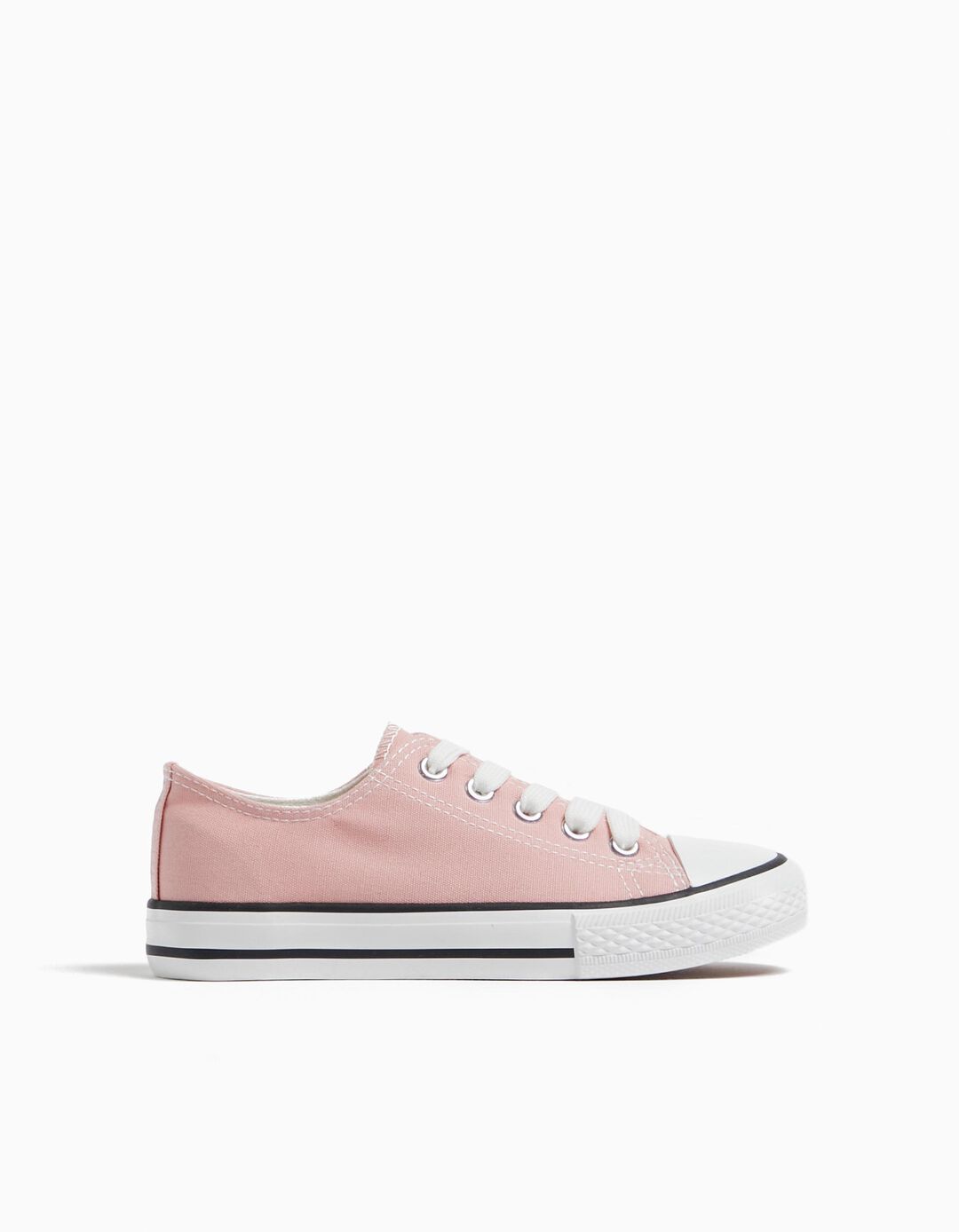 Canvas Sneakers, Girl, Pink