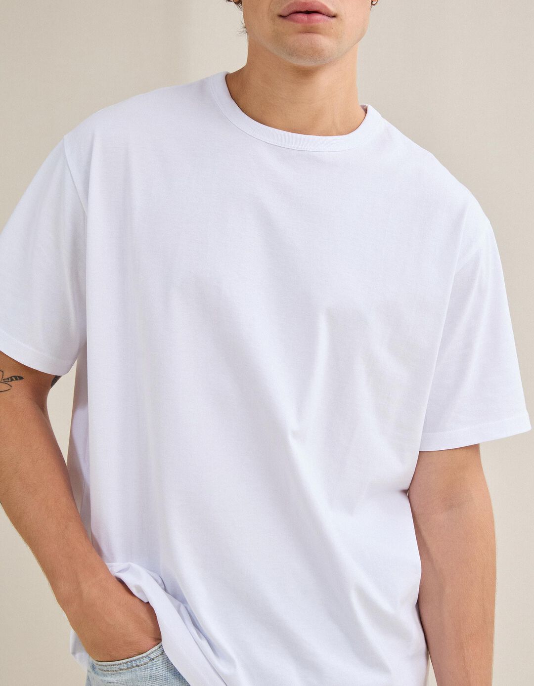 T-shirt Jersey, Homem, Branco