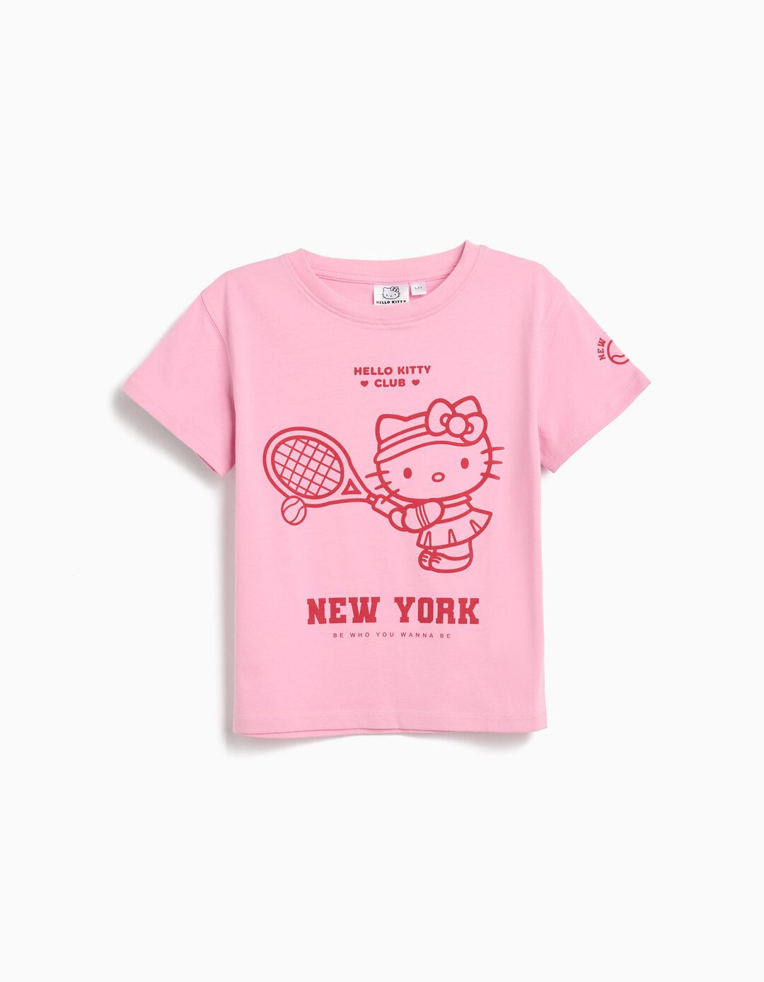 T-shirt 'Hello Kitty', Menina, Rosa