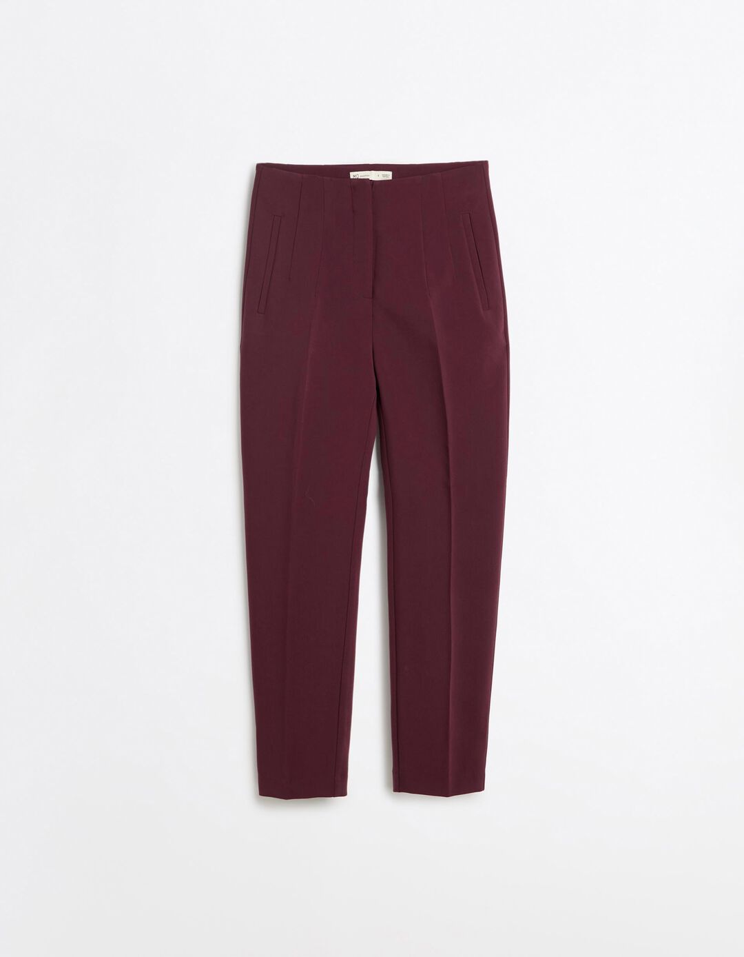 Cal&ccedil;as De Cintura Subida, Mulher, Vermelho Escuro