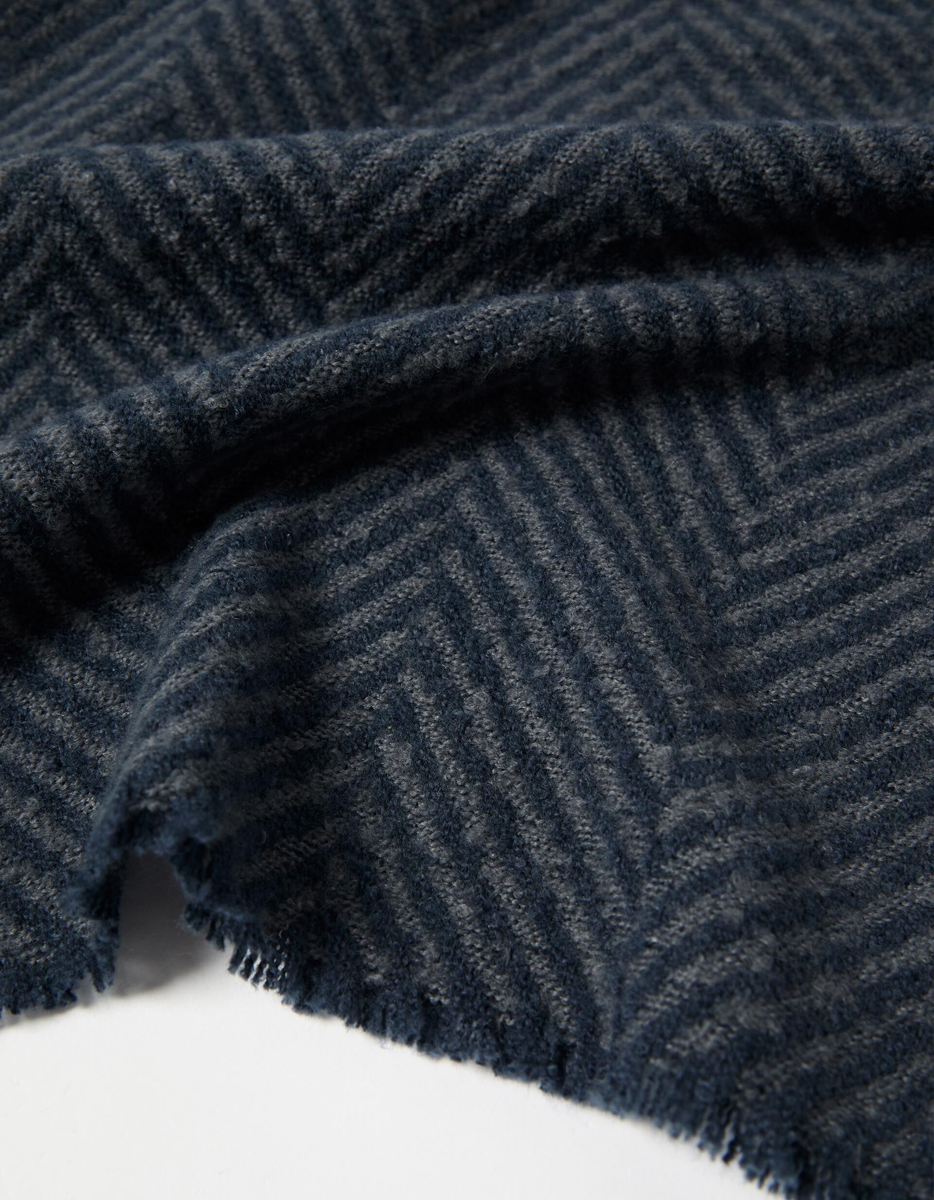 Comprar Online Cachecol de Malha, Homem, Azul