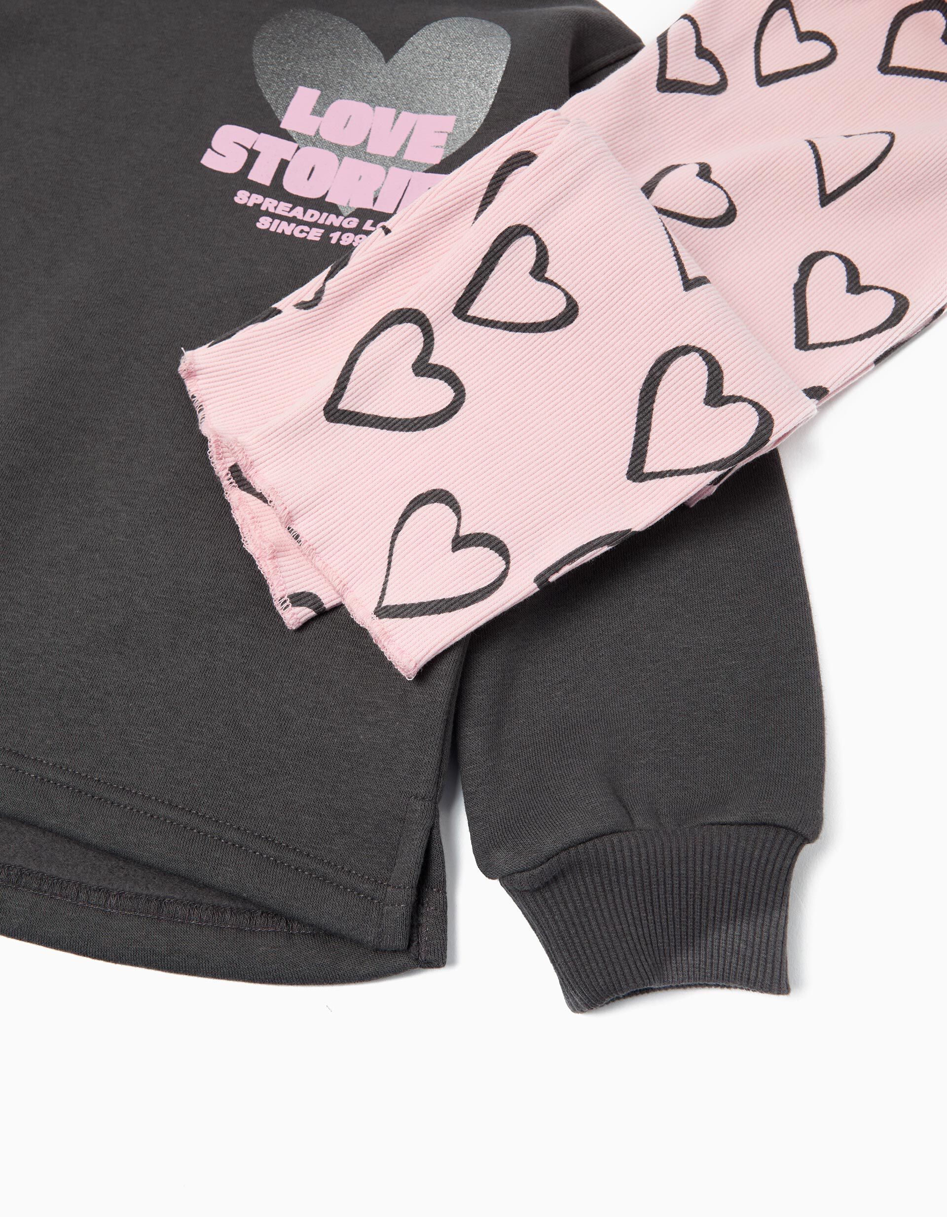 Comprar Online Conjunto de Jogging, Menina, Cinzento Escuro