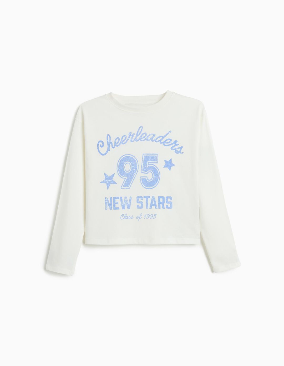 T-shirt Manga Comprida, Menina, Cru