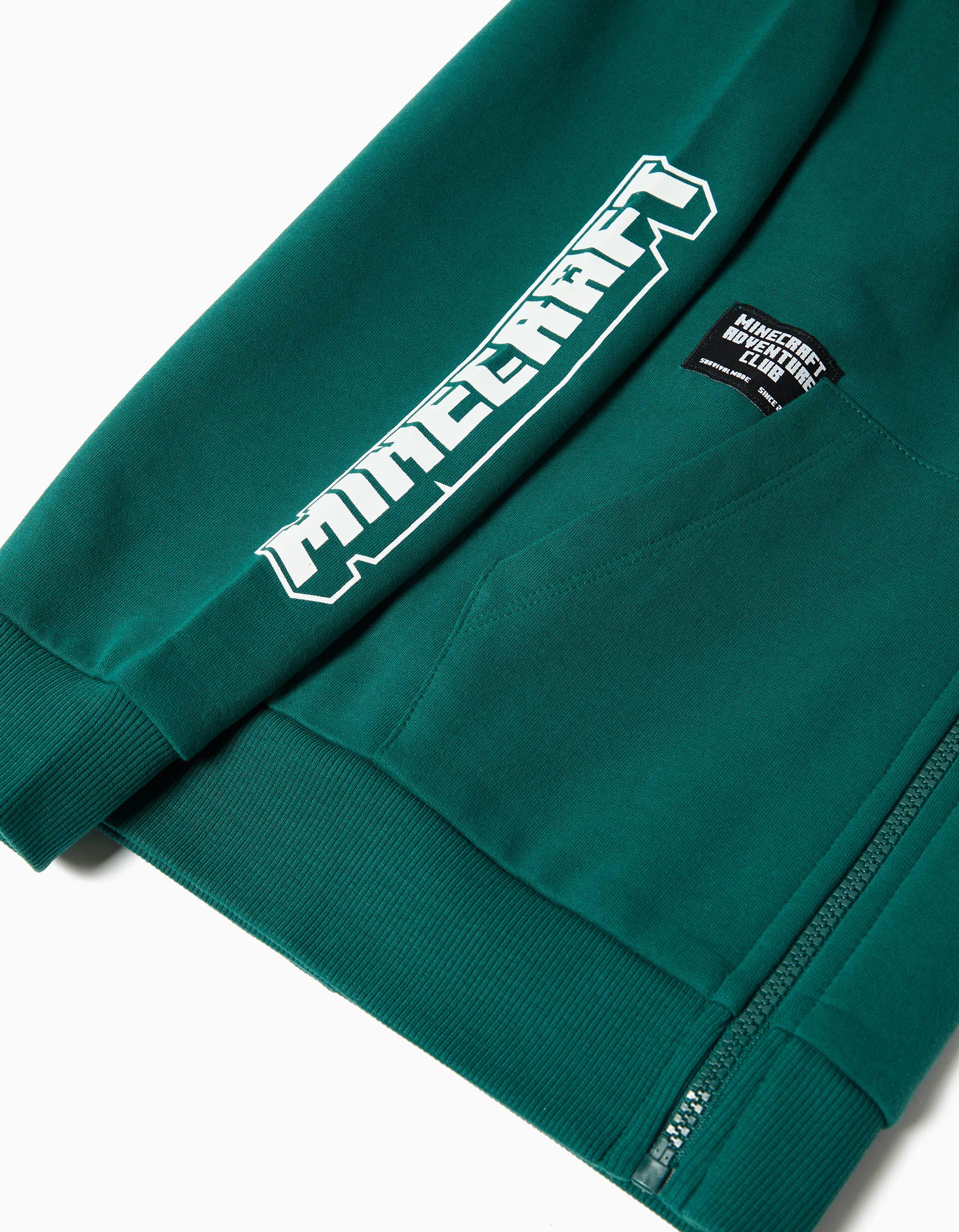 Comprar Online Casaco com Capuz 'Minecraft', Menino, Verde