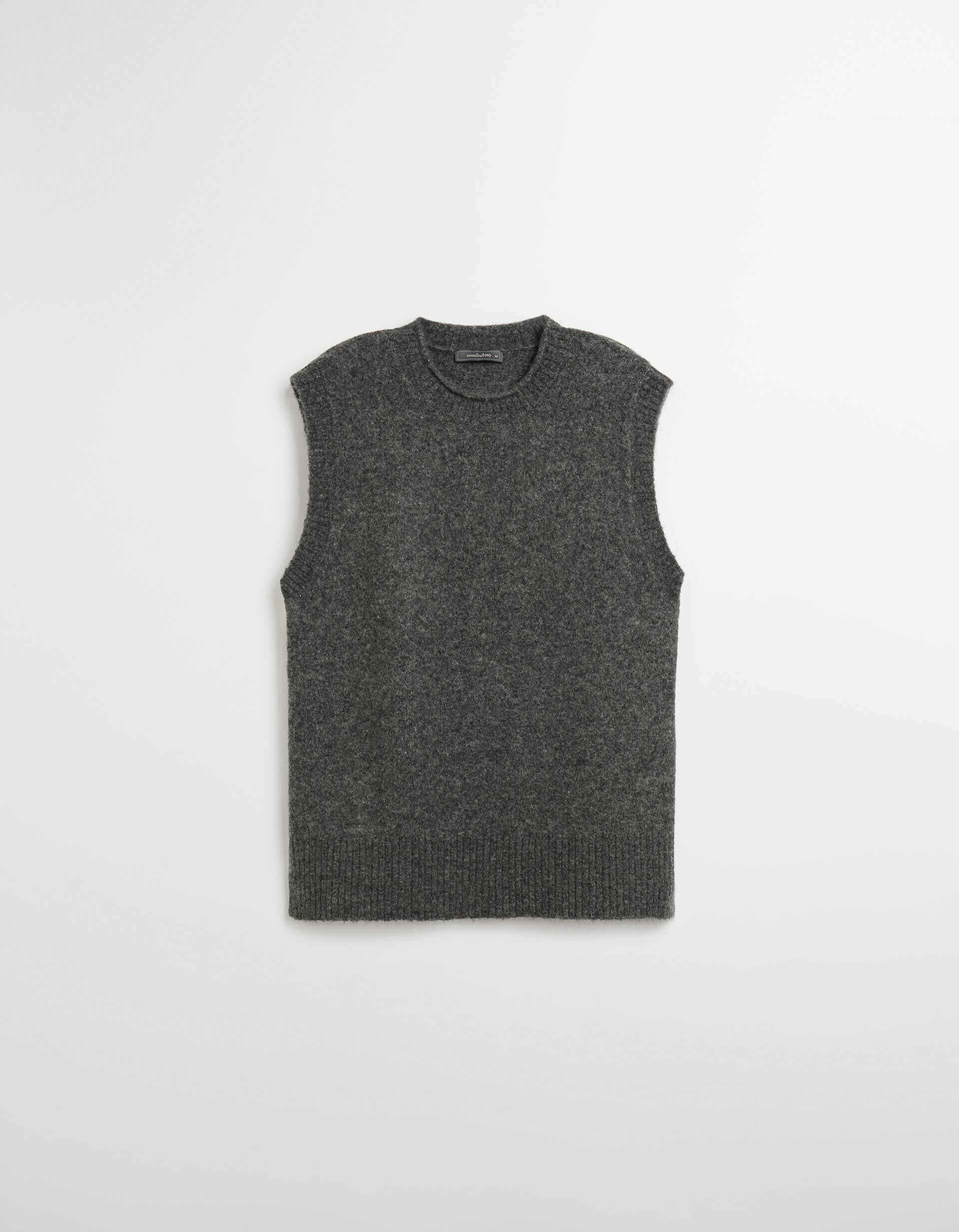 Comprar Online Colete em Malha, Mulher, Cinzento Escuro