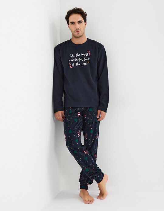 Comprar Online Pijama de Natal, Homem, Azul Escuro