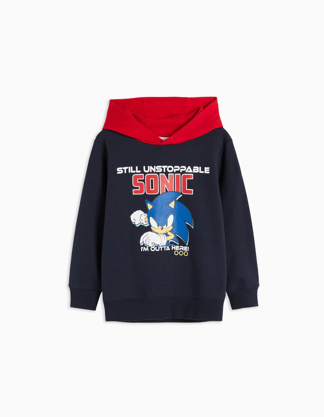 Sweatshirt Capuz 'Sonic', Menino, Azul Escuro