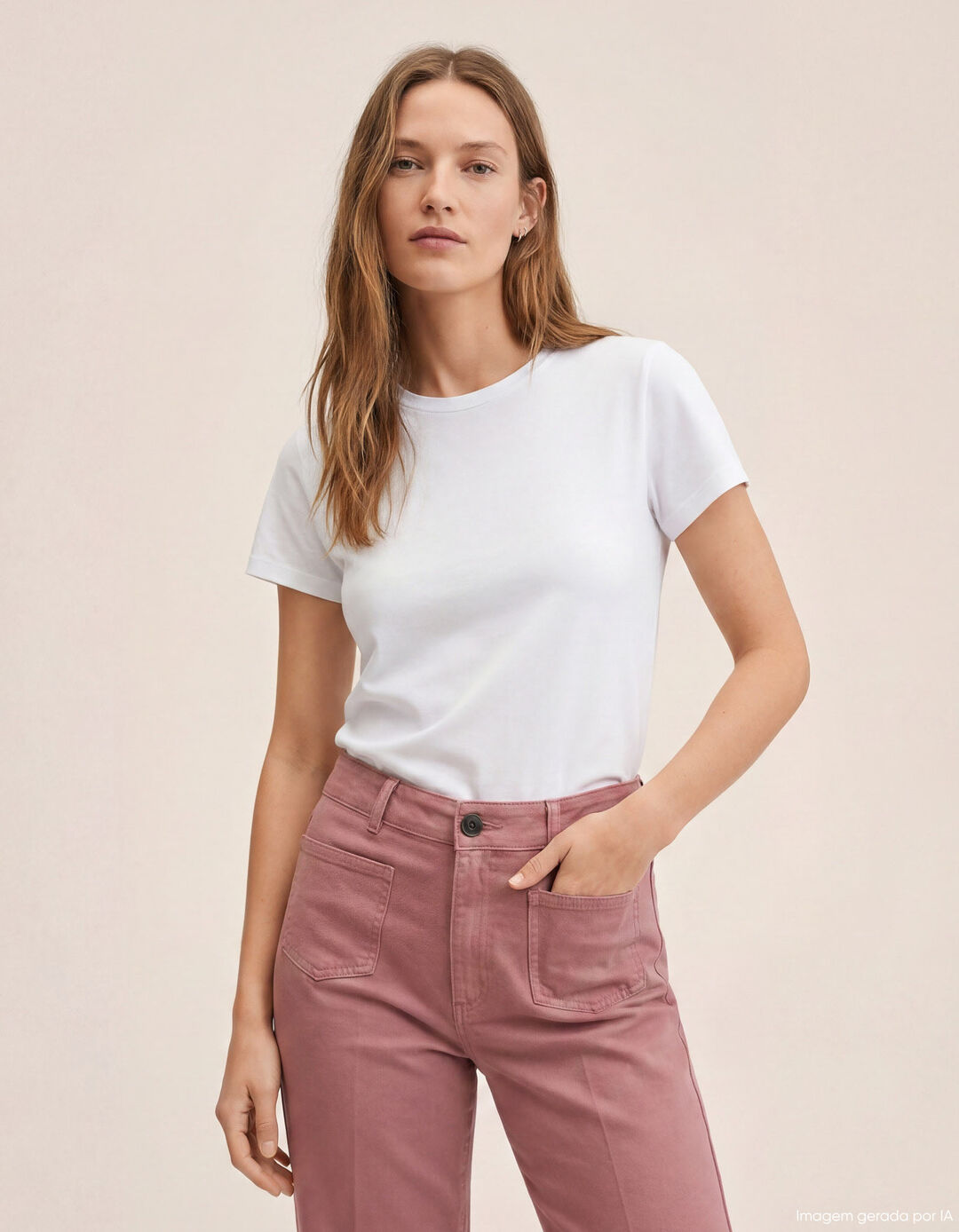 T-shirt, Mulher, Branco