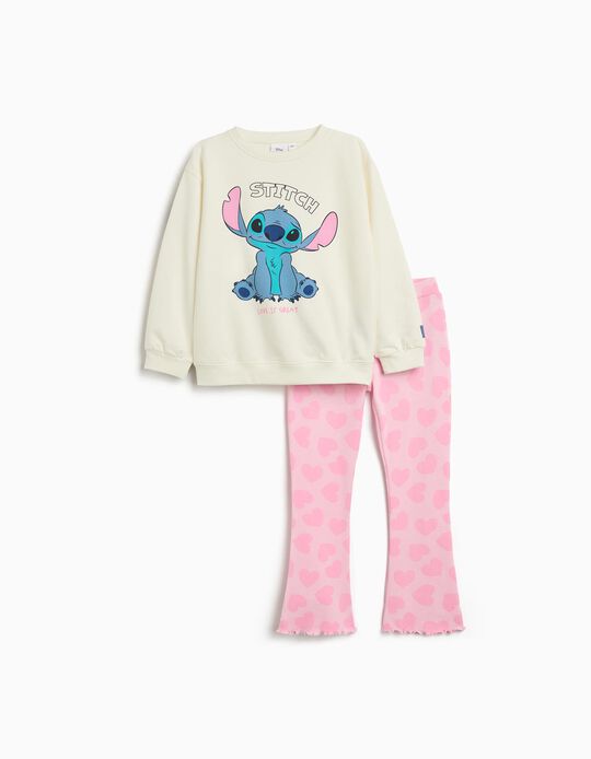 Comprar Online Conjunto Sweatshirt e Leggings 'Stitch' ©Disney, Menina, Branco