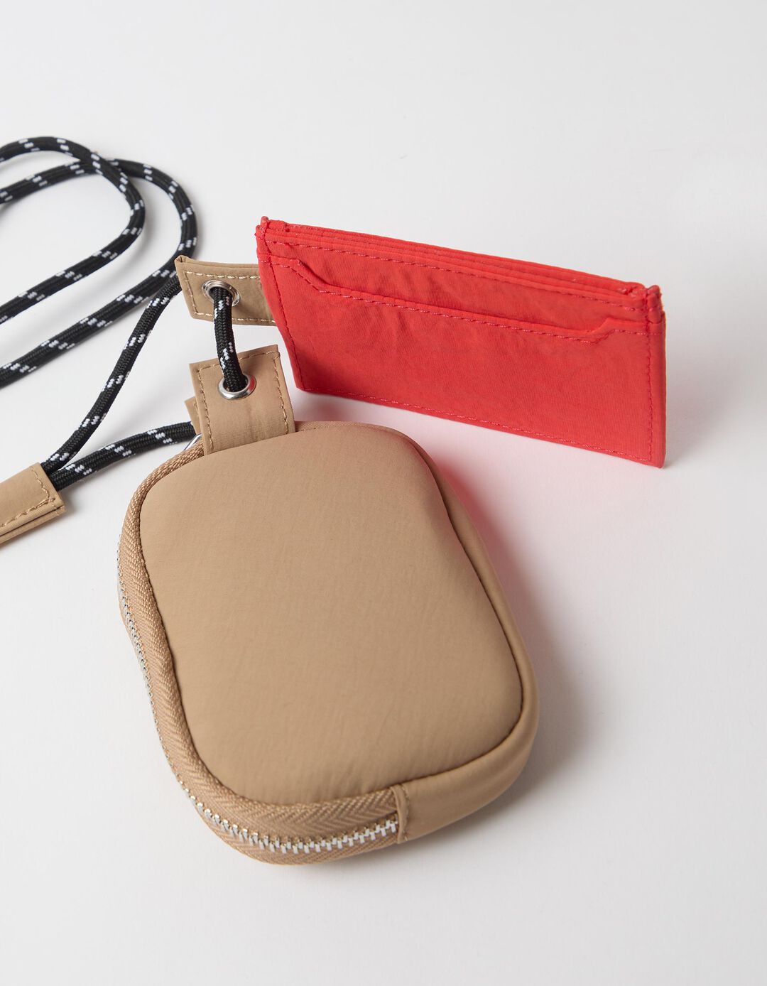 Bolsa Com Porta-Cart&otilde;es, Mulher, Bege