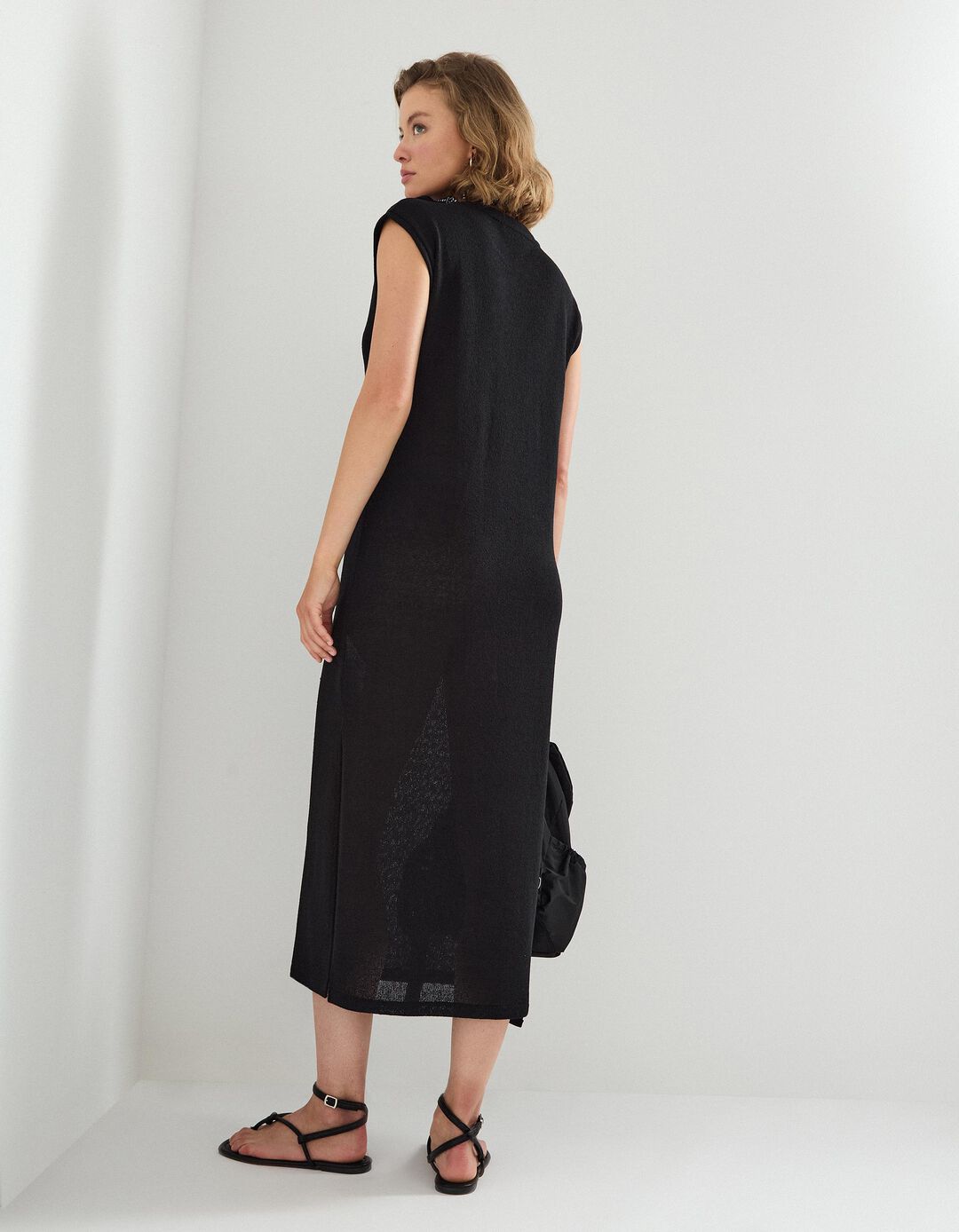 Vestido Comprido, Mulher, Preto
