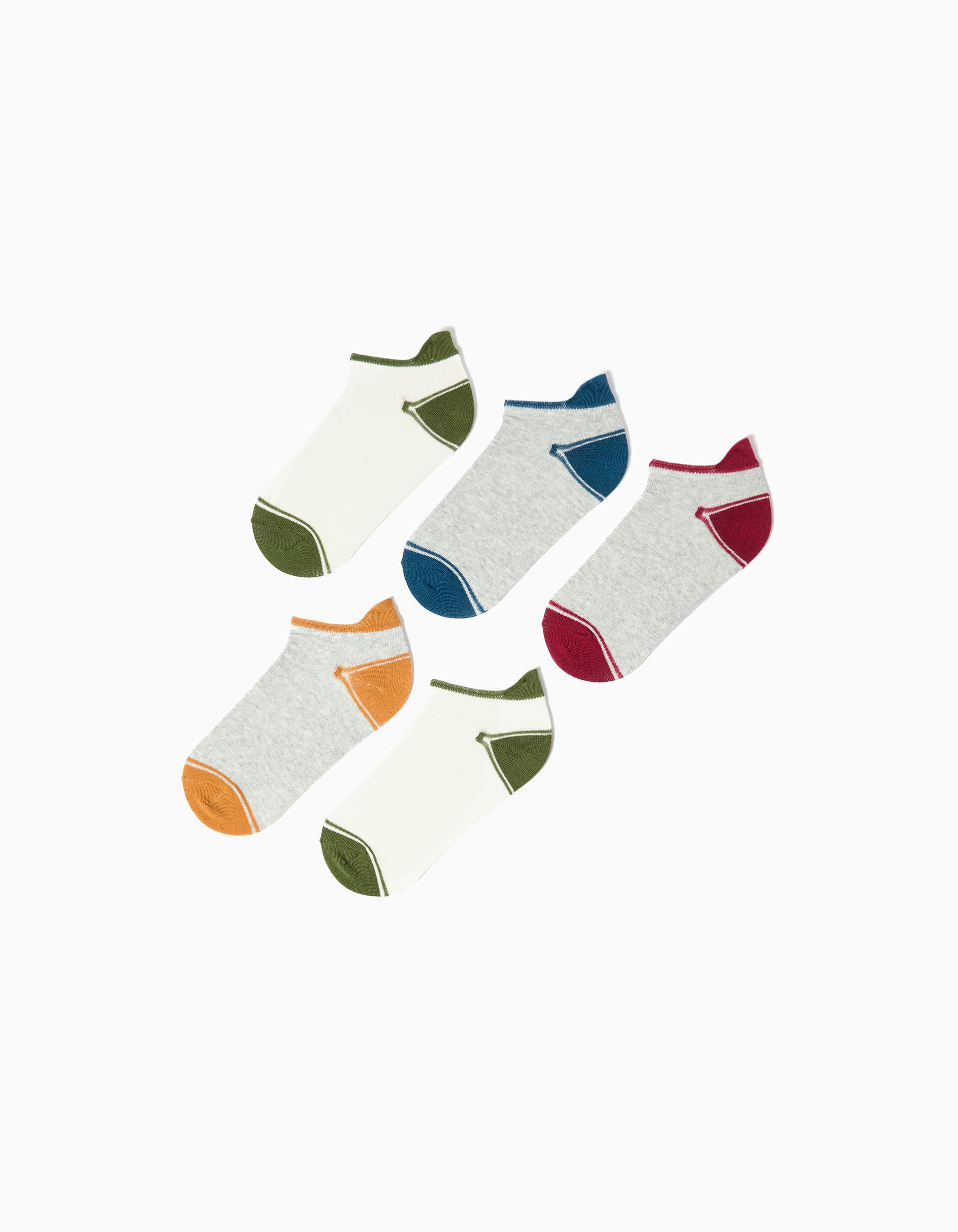 Comprar Online Pack 5 Pares de Meias Tornozelo, Menino, Multicor