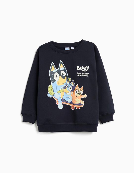 Comprar Online Sweatshirt de Felpa 'Bluey', Menino, Azul Escuro