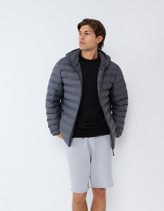 Comprar Online Casaco Acolchoado, Homem, Cinzento Escuro