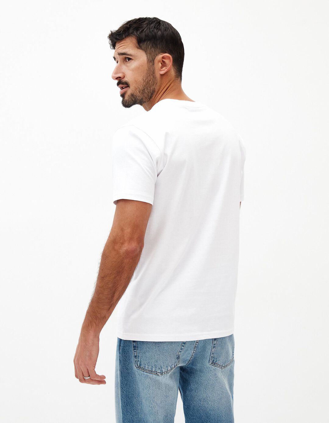 T-shirt Jersey Estampado, Homem, Branco