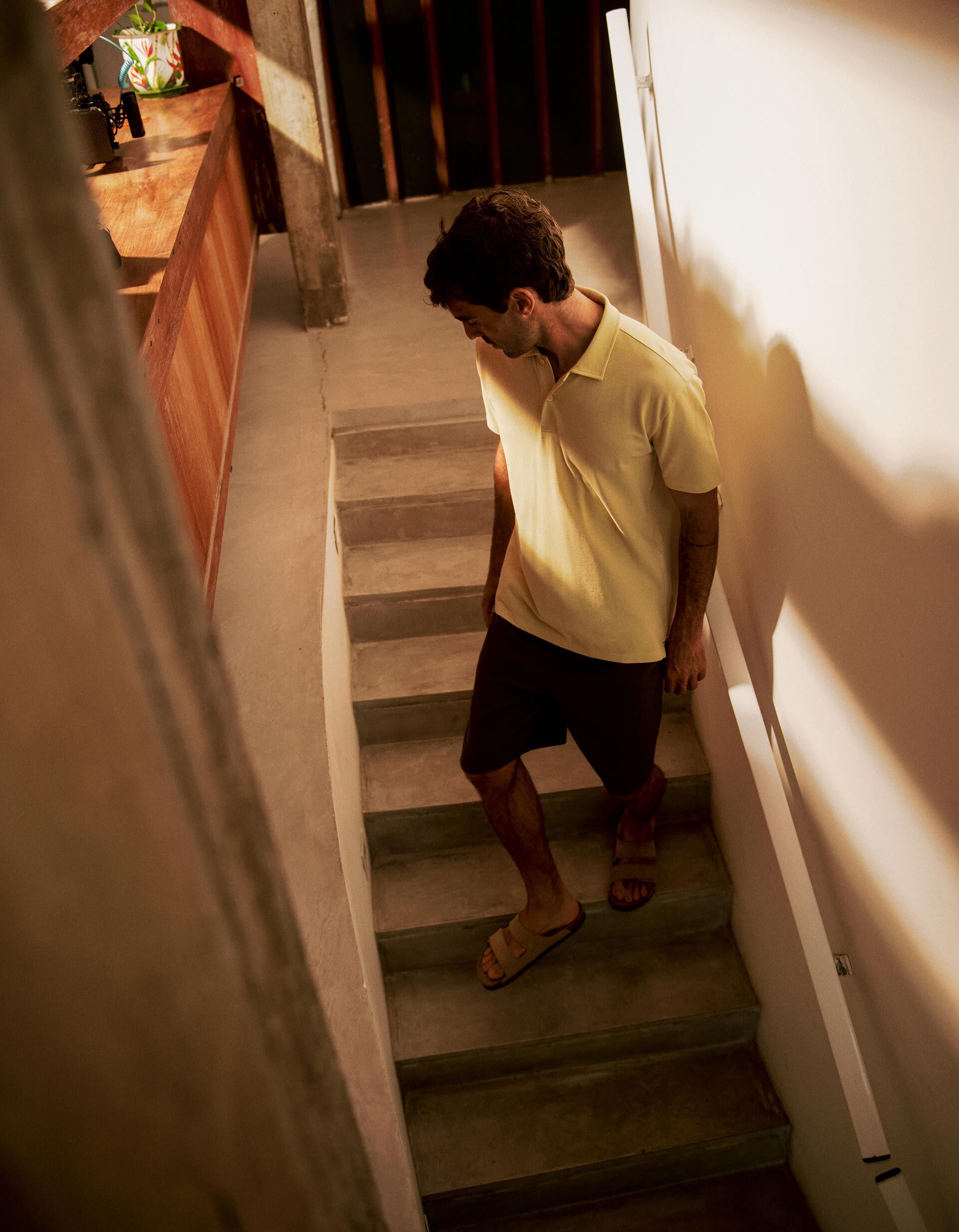 Comprar Online Polo Piquet, Homem, Amarelo Claro