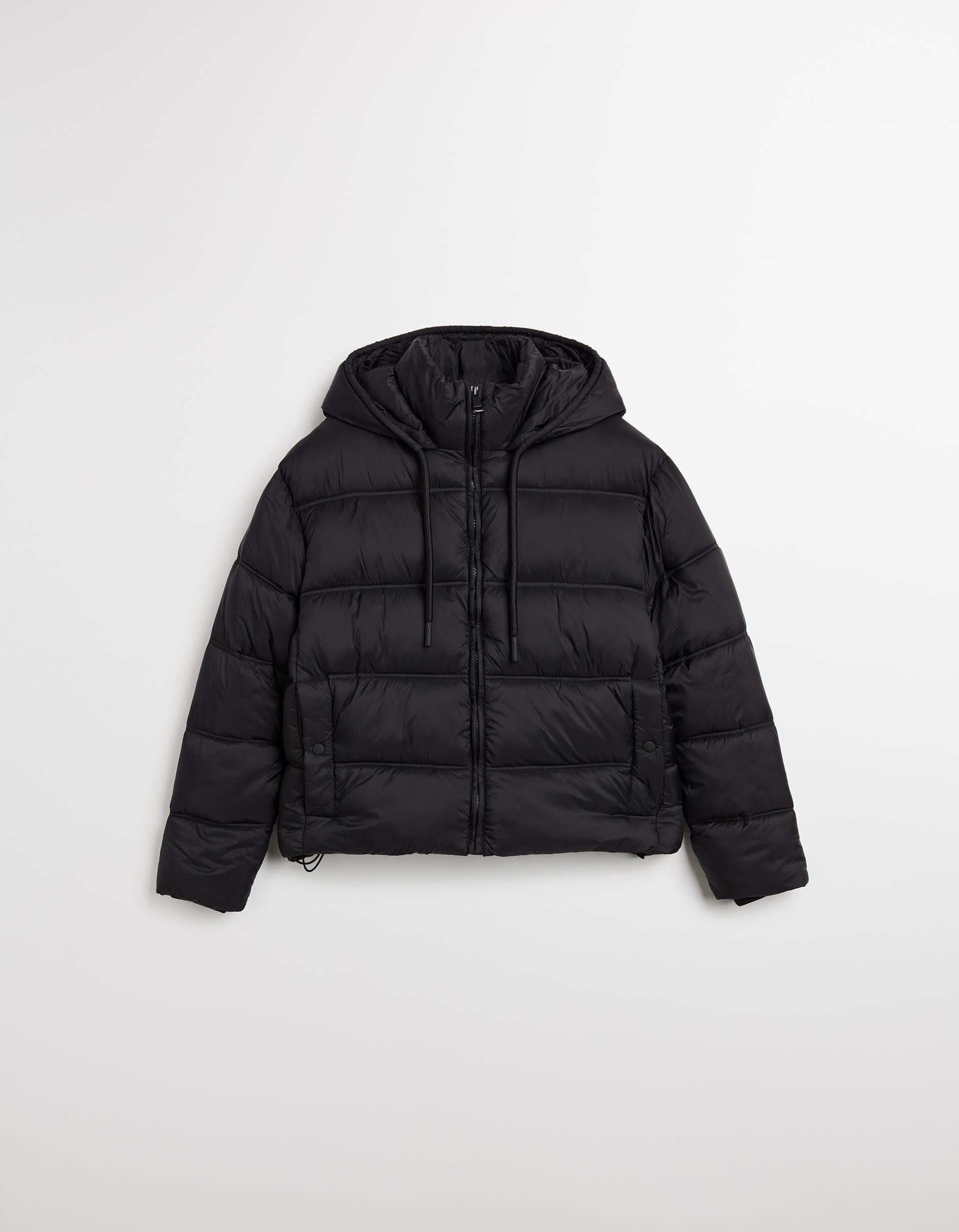 Comprar Online Casaco Acolchoado com Capuz, Mulher, Preto