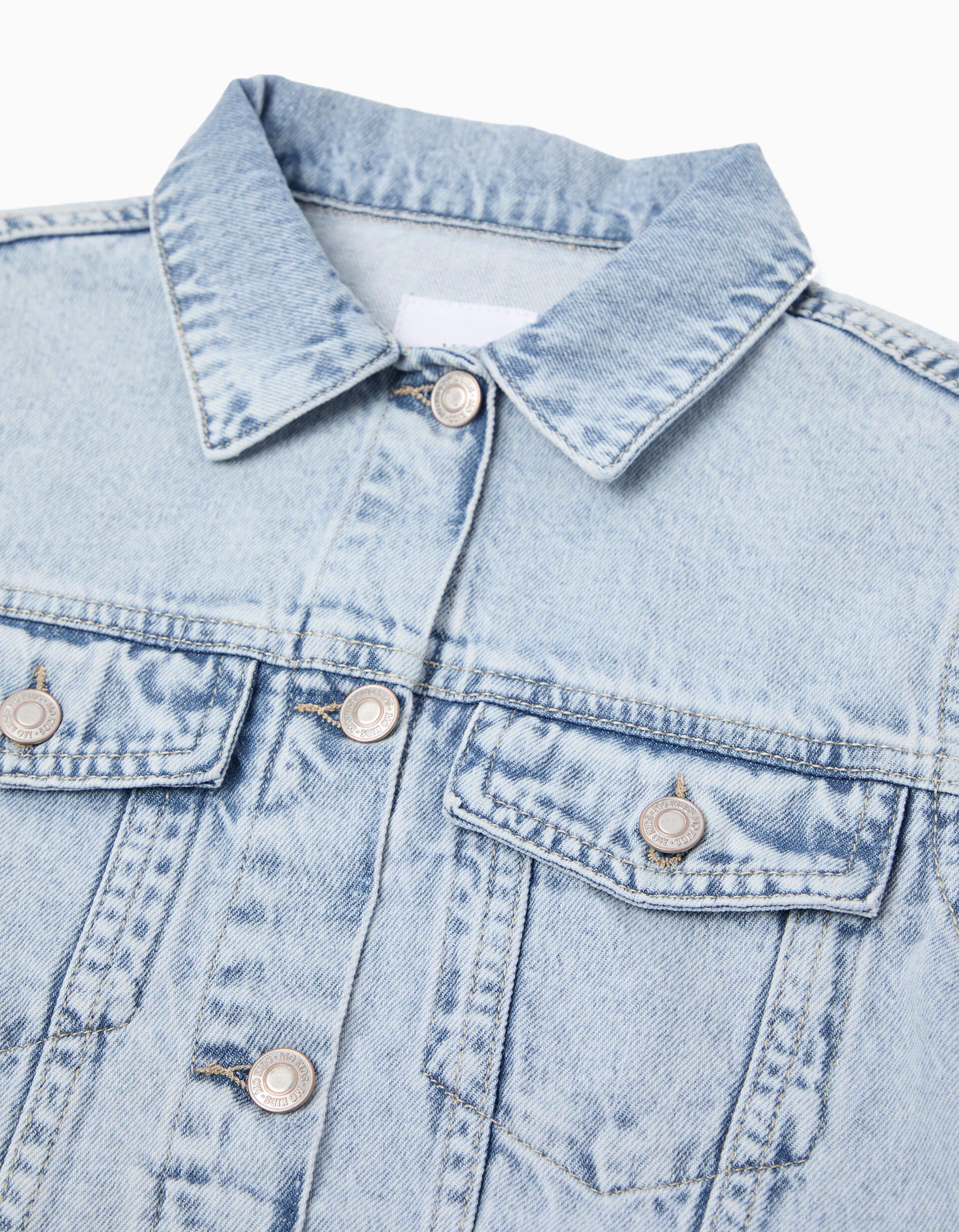 Comprar Online Casaco de Ganga, Menina, Azul Claro