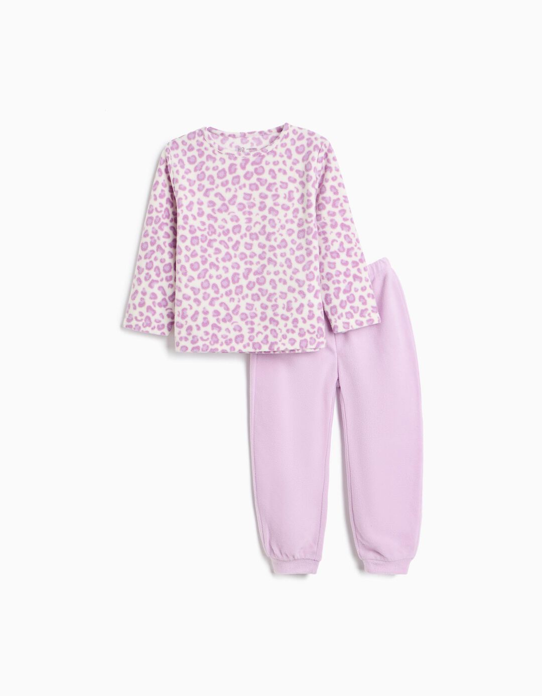 Pijama Polar Animal Print, Menina, Roxo