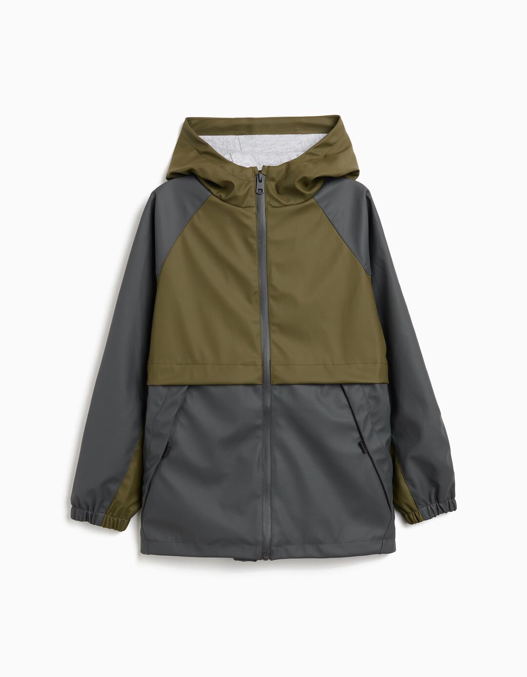 Parka com Capuz, Menino, Cinzento Escuro
