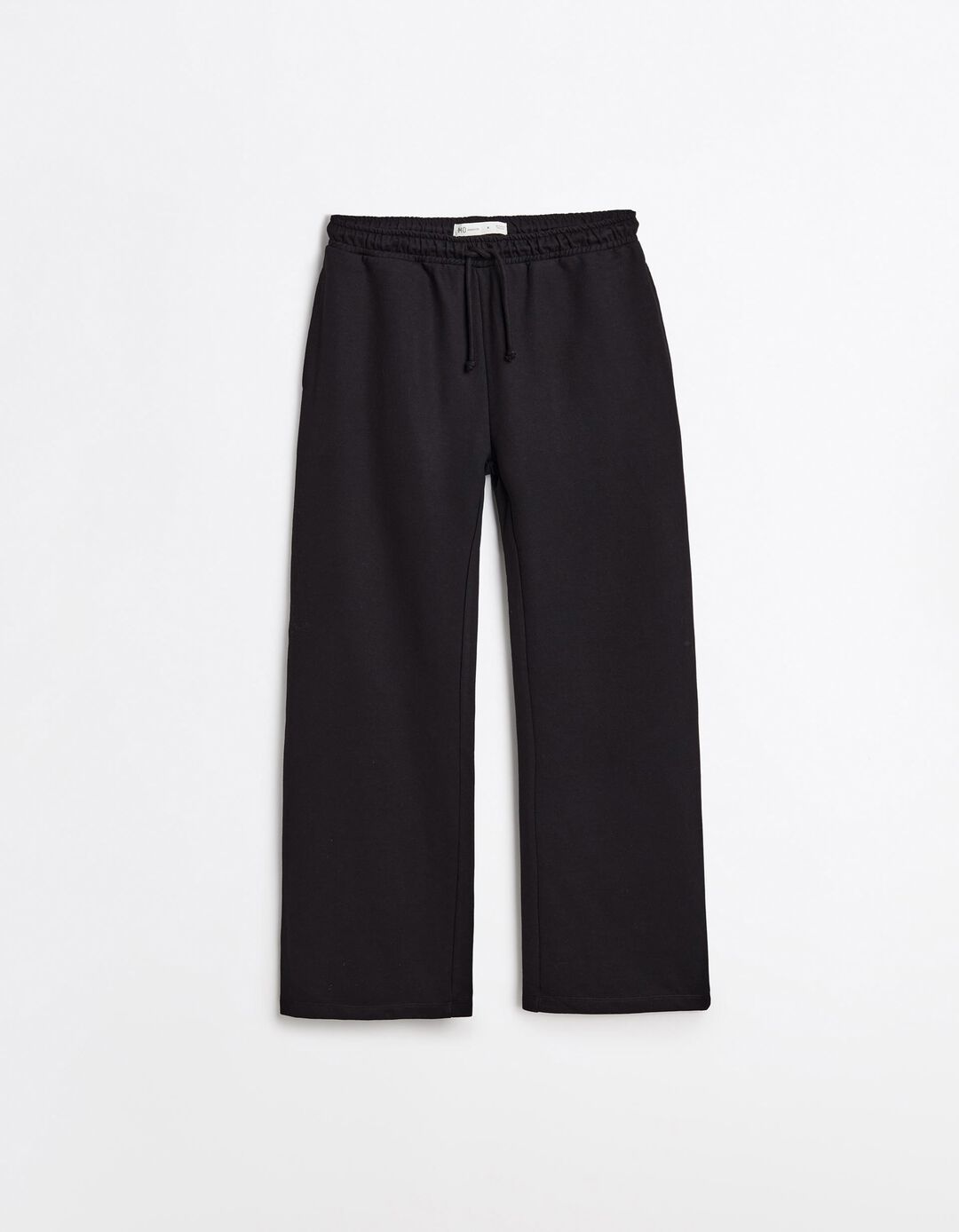 Cal&ccedil;as Jogging 'Wide Leg', Mulher, Preto