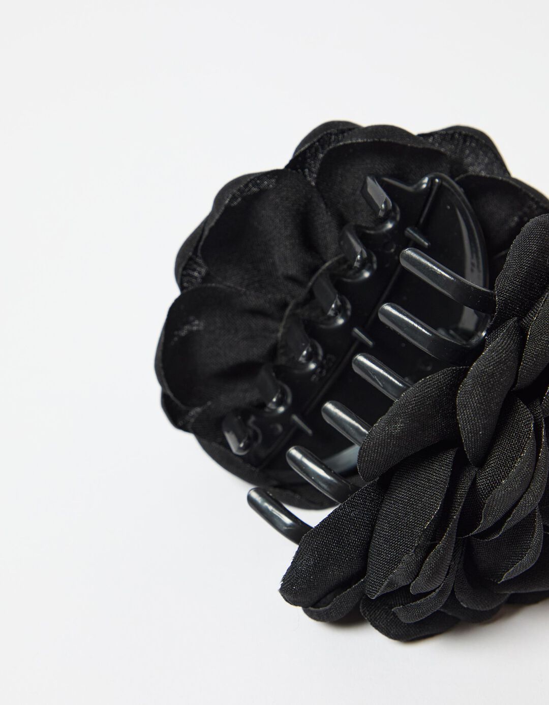 Mola de Cabelo com Flor, Mulher, Preto 