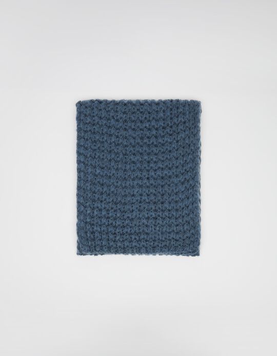 Knitted Scarf, Women, Blue