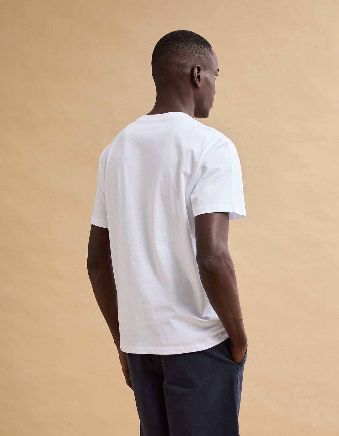 T-shirt Jersey Estampada, Homem, Branco