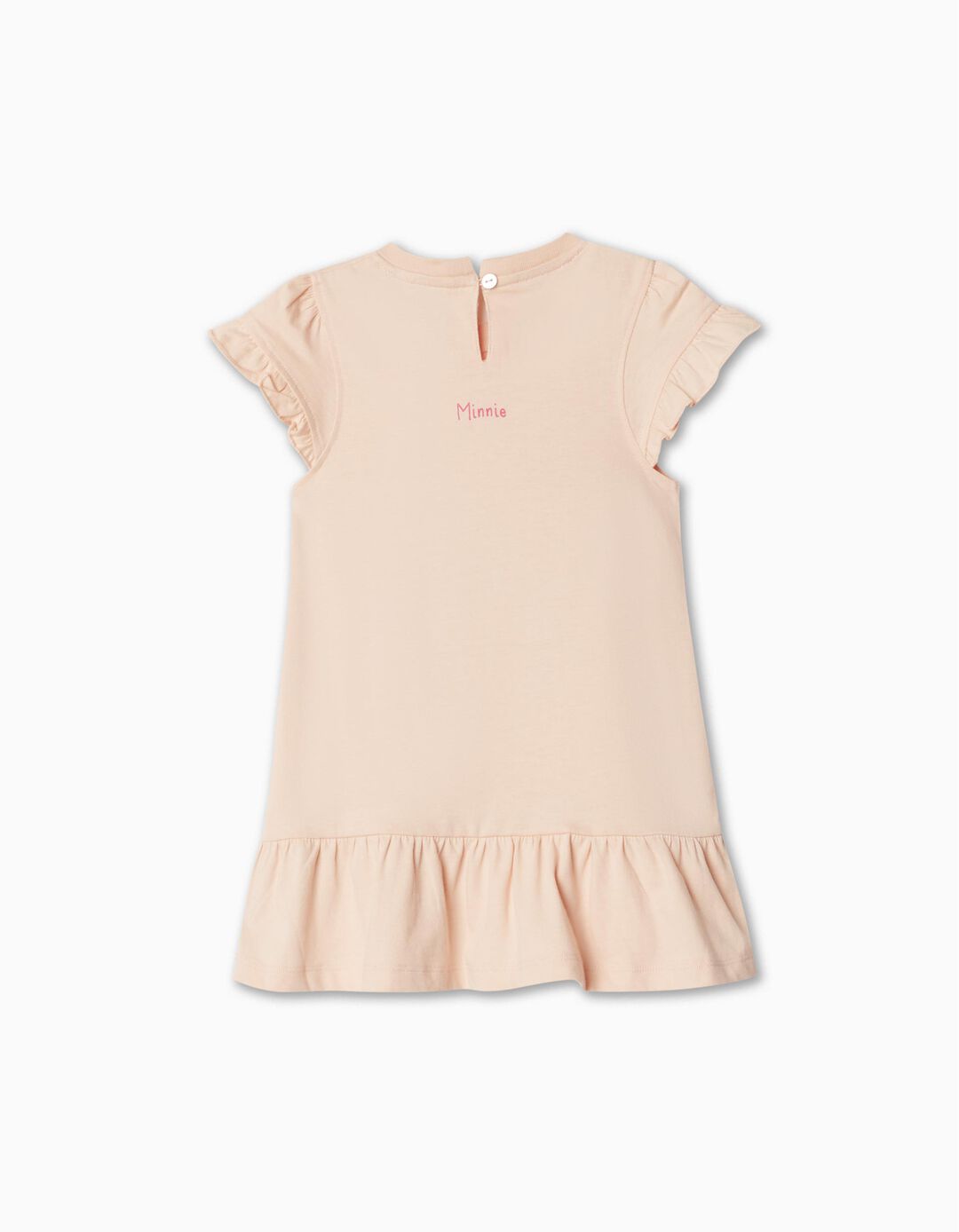 'Disney' Short Sleeve Dress, Baby Girl, Light Pink
