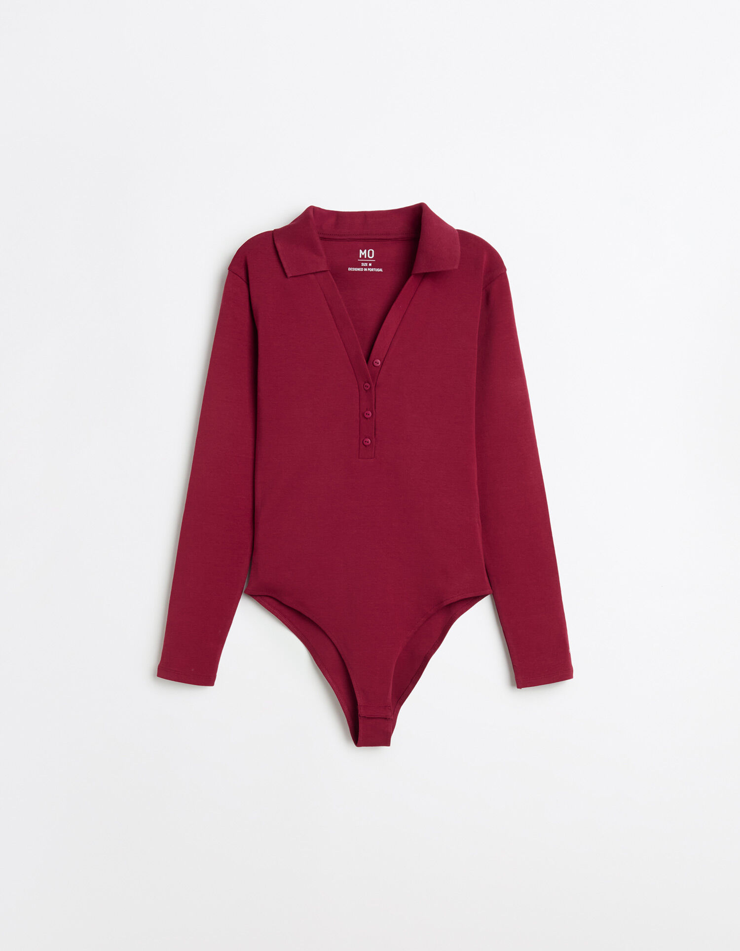 Comprar Online Body de Manga Comprida, Mulher, Vermelho Escuro