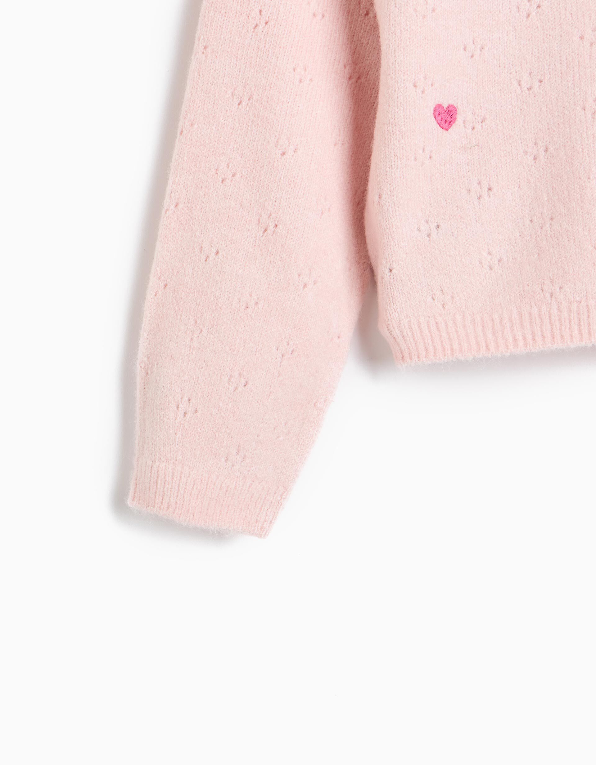Comprar Online Camisola Bordada, Menina, Rosa Claro