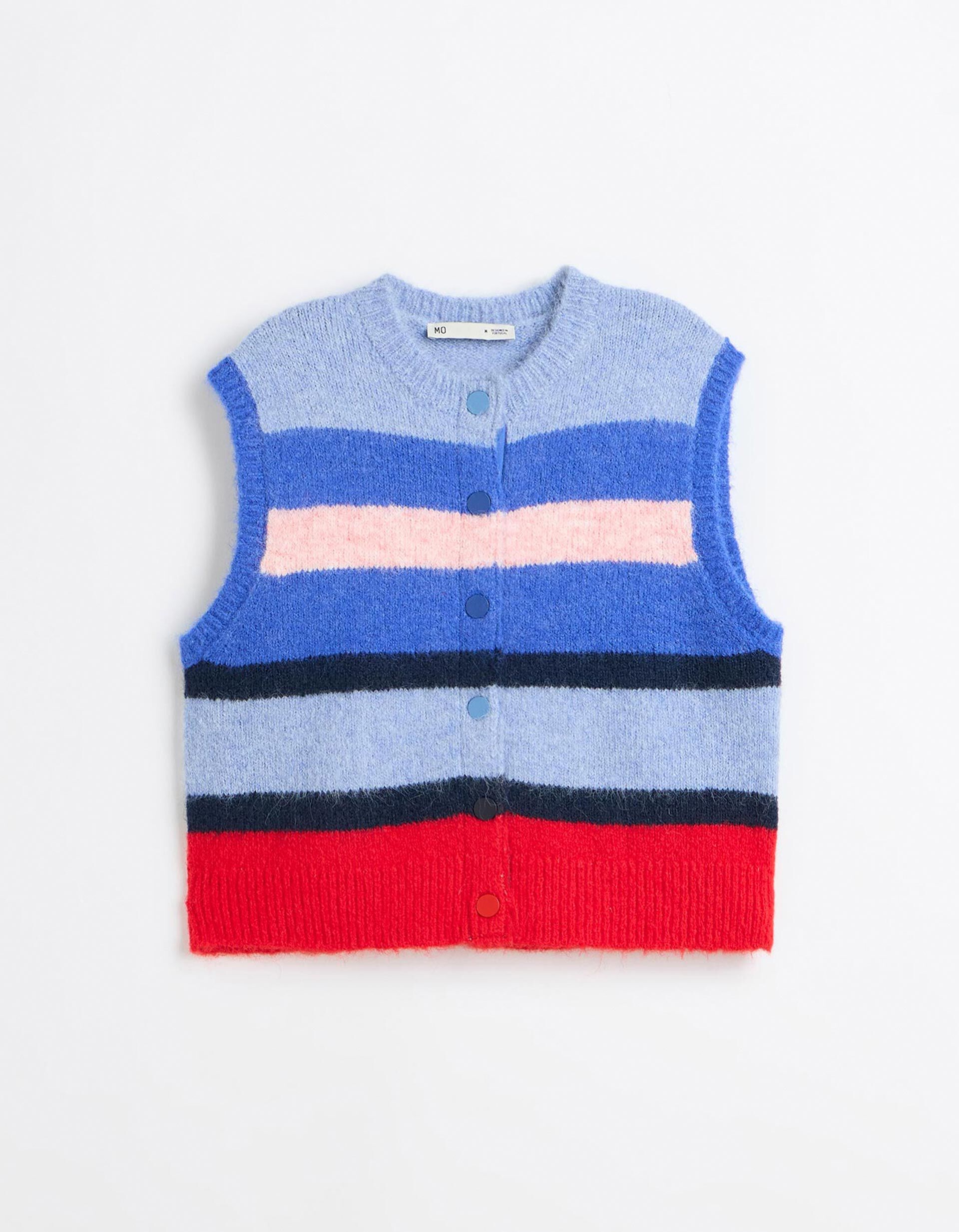 Comprar Online Colete De Malha, Mulher, Azul Claro