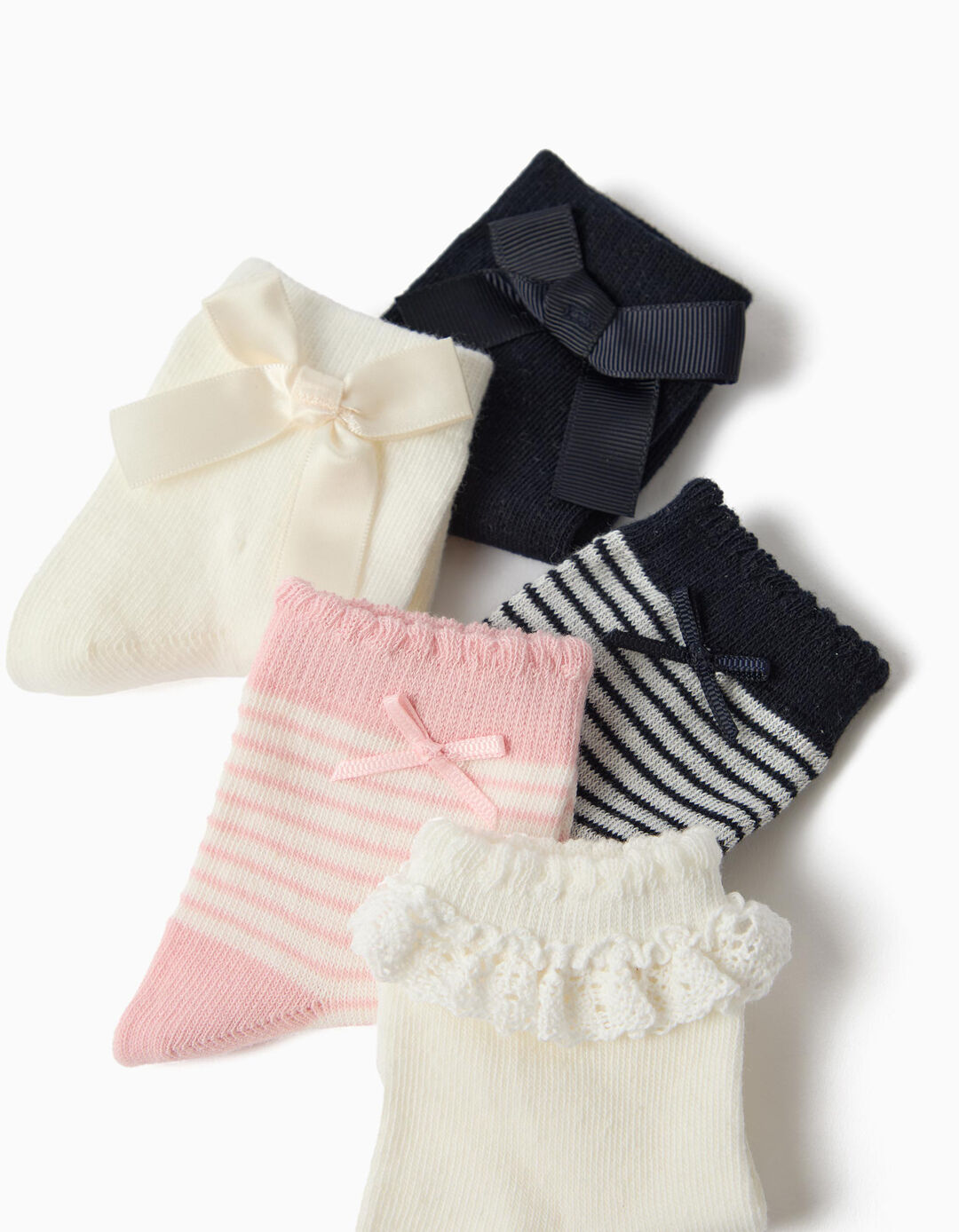 Pack 5 Pares De Meias, Menina, Multicolor