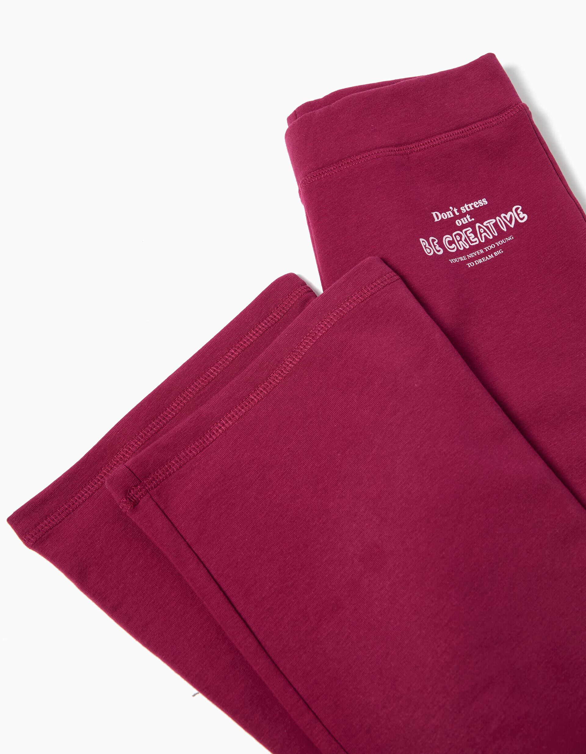 Comprar Online Leggings Flare, Menina, Vermelho Escuro