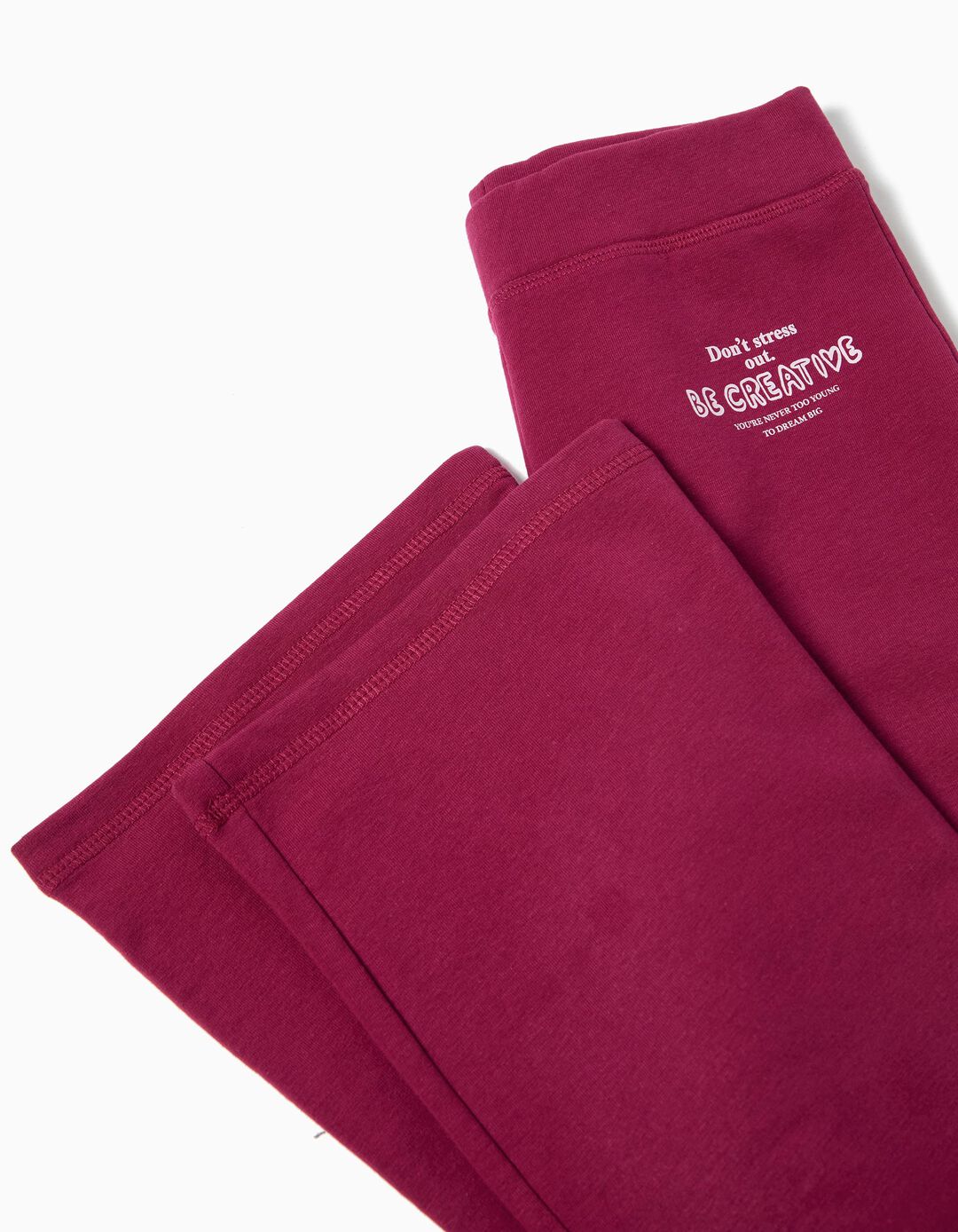 Leggings Flare, Menina, Vermelho Escuro