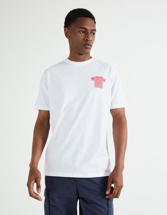 Comprar Online T-shirt Print, Homem, Branco