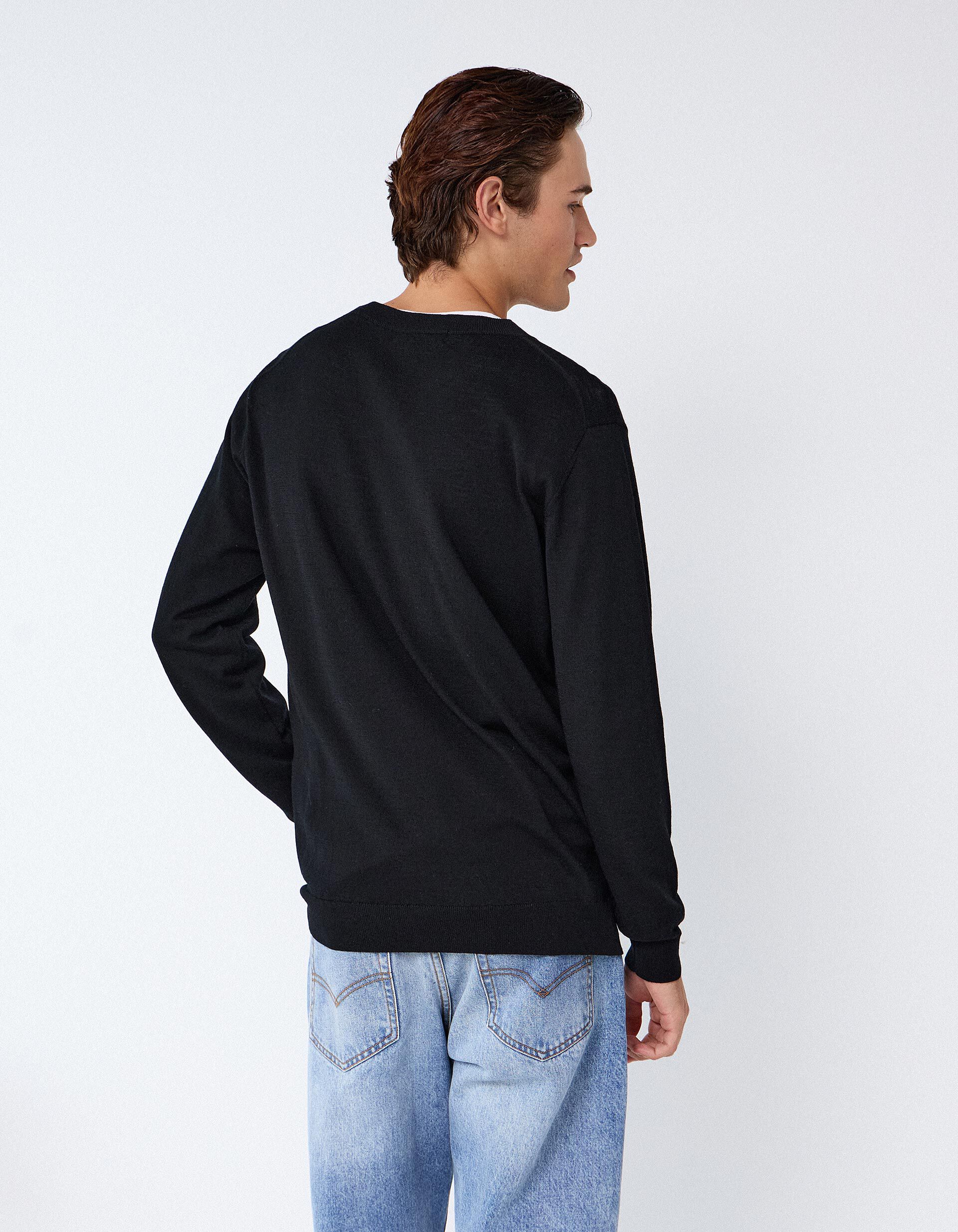 Comprar Online Camisola De L&atilde; Merino, Homem, Preto