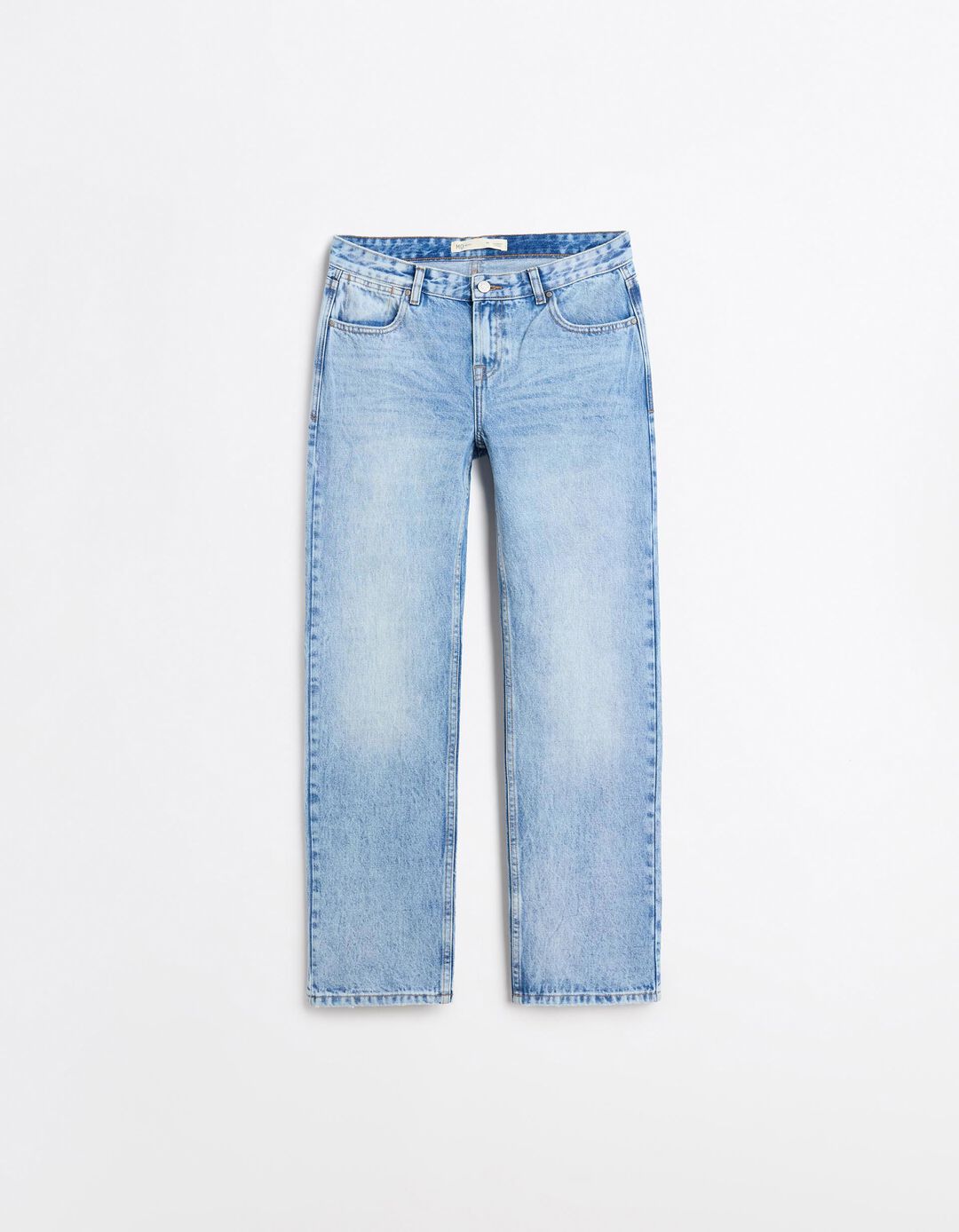 Cal&ccedil;as de Ganga 'Straight Fit', Mulher, Azul Claro