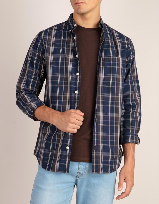Casual, regular fit tartan shirt