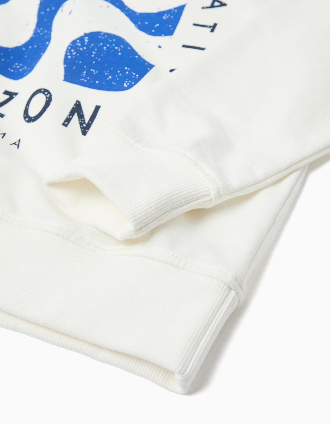 Sweatshirt de Felpa, Menino, Branco