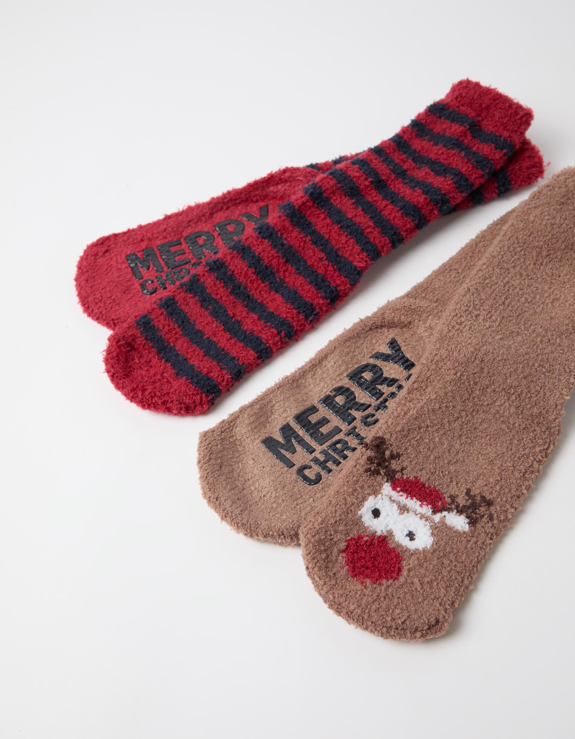 Comprar Online Pack 2 Pares De Meias Natal, Homem, Castanho