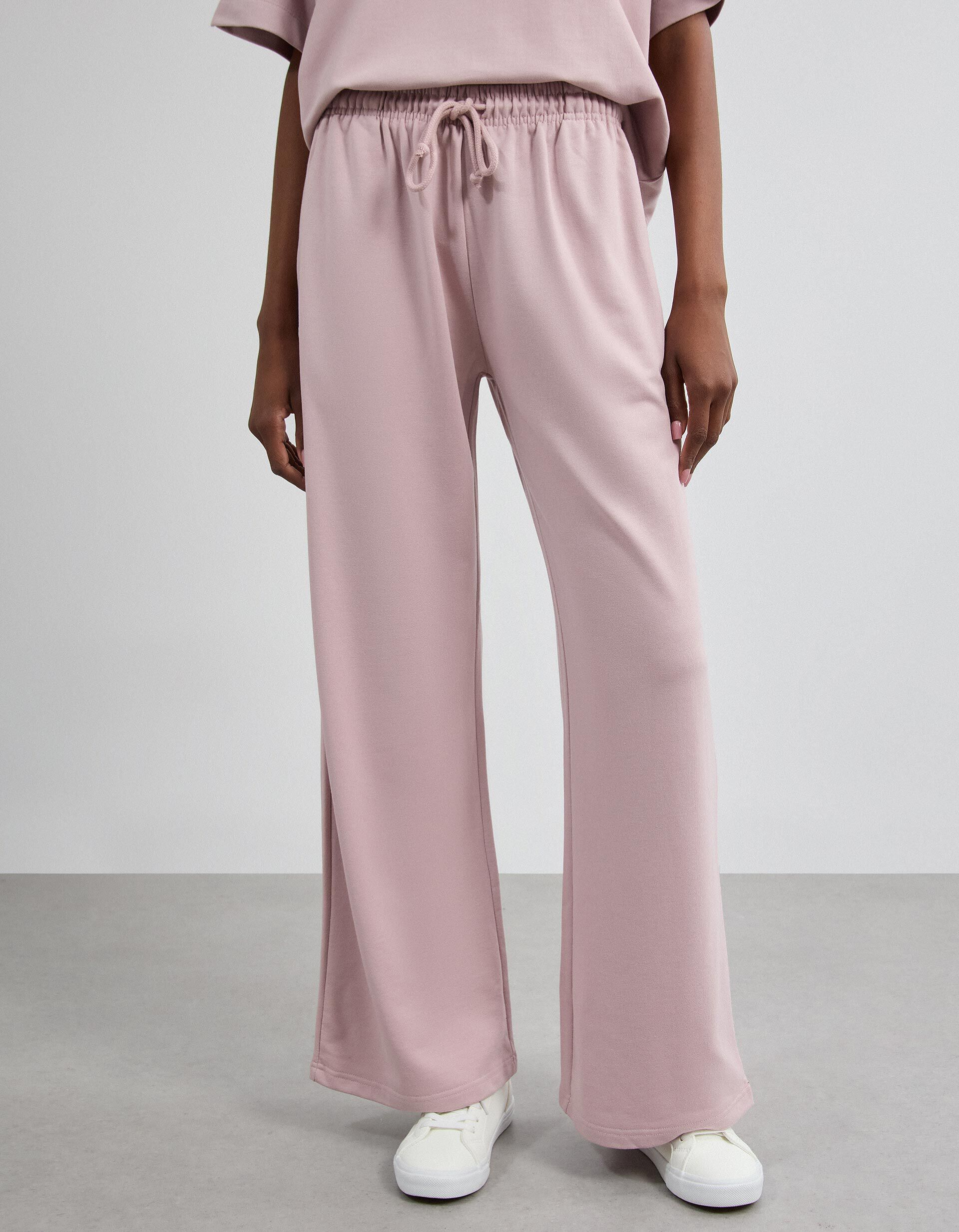 Comprar Online Cal&ccedil;as Jogger Wide Leg, Mulher, Rosa Claro