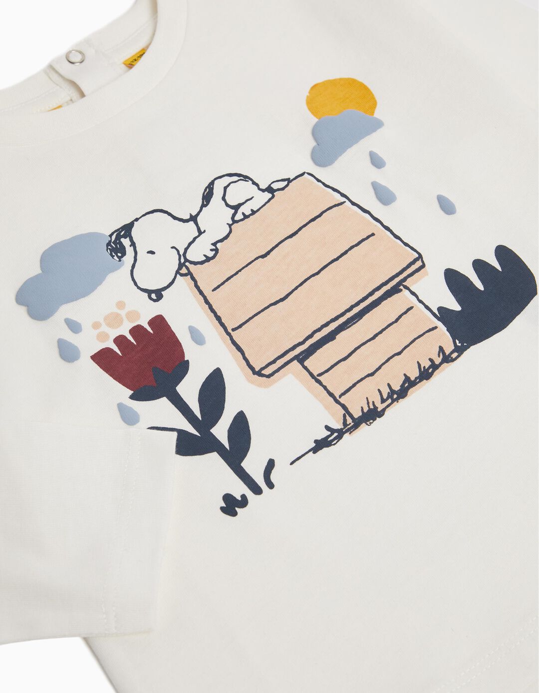 'Snoopy' Long Sleeve T-shirt, White